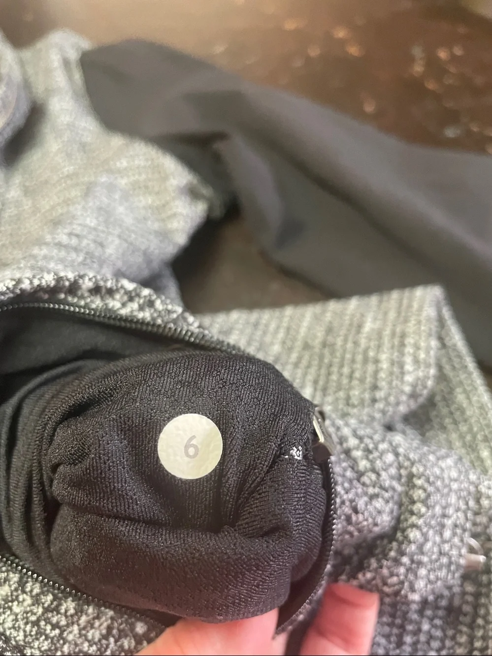 Lululemon Daily Yoga Jacket Full Zip Two Tone Gray Heather Size 6.